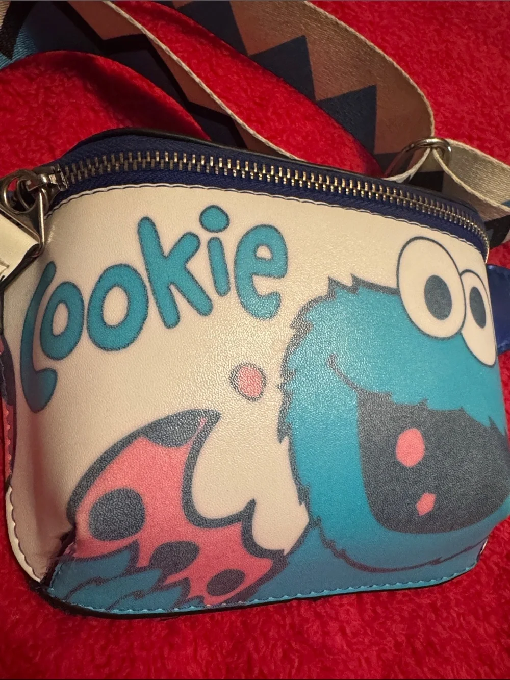 Cookie Monster Blue Kids Fanny Pack Belt Bag